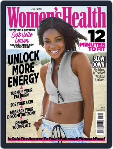 Women's Health South Africa June 1st, 2019 Digital Back Issue Cover