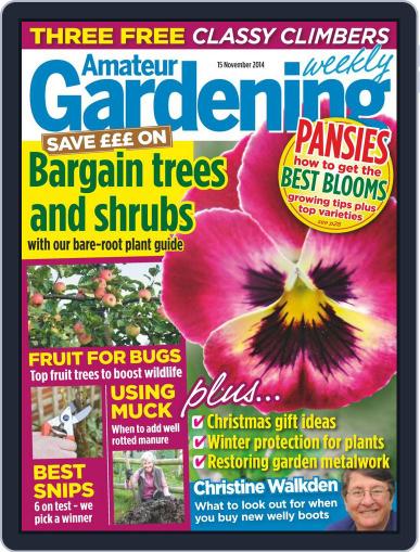 Amateur Gardening November 10th, 2014 Digital Back Issue Cover
