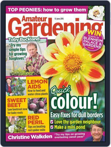Amateur Gardening June 8th, 2015 Digital Back Issue Cover