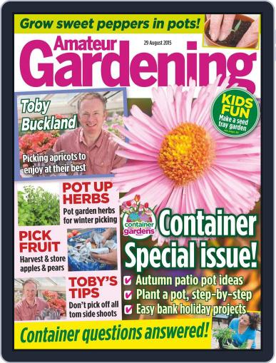 Amateur Gardening August 29th, 2015 Digital Back Issue Cover