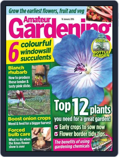 Amateur Gardening January 12th, 2016 Digital Back Issue Cover