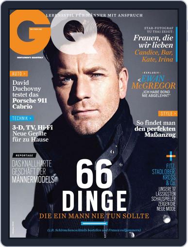 GQ Magazin Deutschland September 7th, 2012 Digital Back Issue Cover
