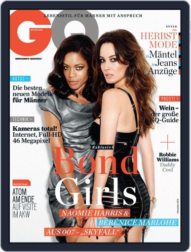 GQ Magazin Deutschland October 4th, 2012 Digital Back Issue Cover
