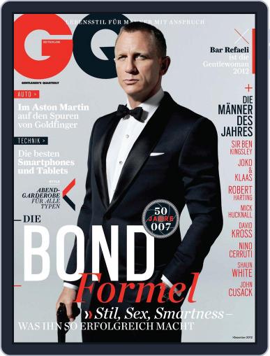 GQ Magazin Deutschland November 2nd, 2012 Digital Back Issue Cover