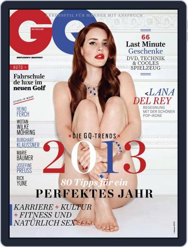GQ Magazin Deutschland December 5th, 2012 Digital Back Issue Cover