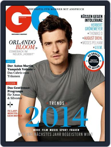 GQ Magazin Deutschland December 11th, 2013 Digital Back Issue Cover