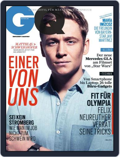 GQ Magazin Deutschland February 6th, 2014 Digital Back Issue Cover
