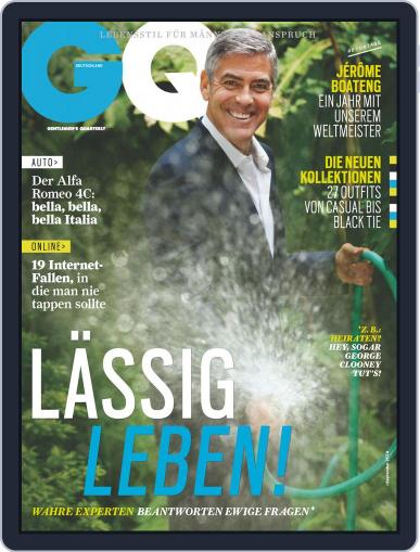 GQ Magazin Deutschland August 14th, 2014 Digital Back Issue Cover