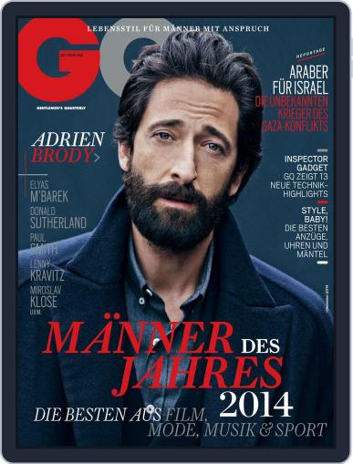 GQ Magazin Deutschland November 10th, 2014 Digital Back Issue Cover