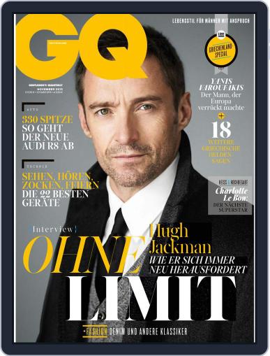 GQ Magazin Deutschland November 1st, 2015 Digital Back Issue Cover