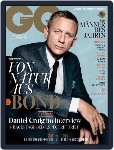 GQ Magazin Deutschland December 1st, 2015 Digital Back Issue Cover