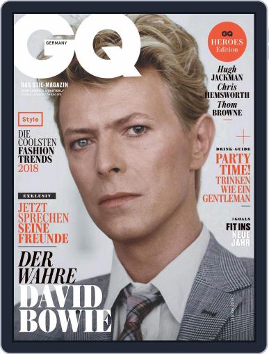GQ Magazin Deutschland January 1st, 2018 Digital Back Issue Cover