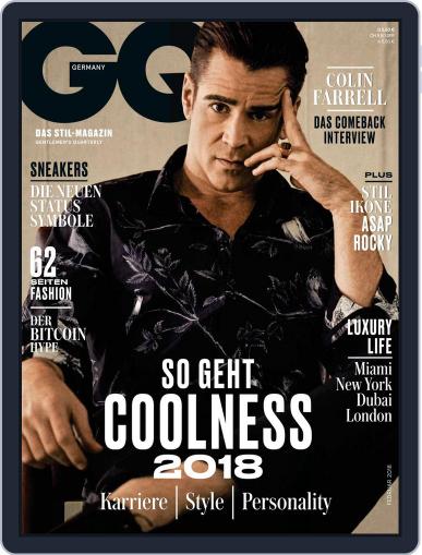 GQ Magazin Deutschland February 1st, 2018 Digital Back Issue Cover