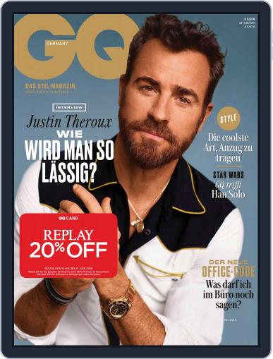 GQ Magazin Deutschland June 1st, 2018 Digital Back Issue Cover