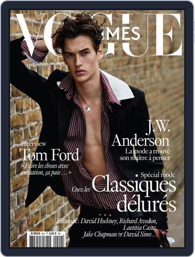 Vogue Hommes September 1st, 2016 Digital Back Issue Cover