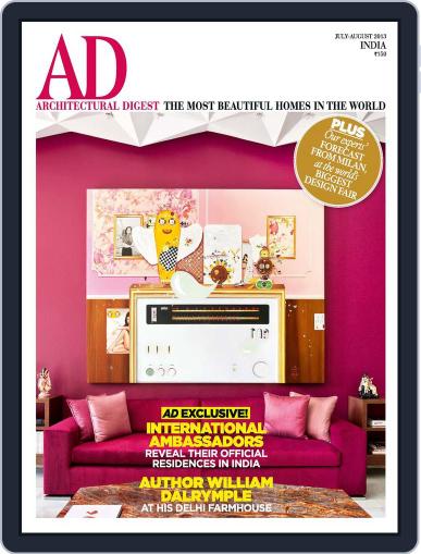 Architectural Digest India July 3rd, 2013 Digital Back Issue Cover