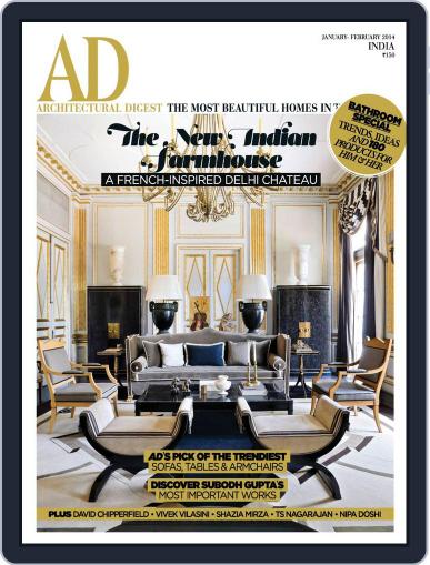 Architectural Digest India January 3rd, 2014 Digital Back Issue Cover