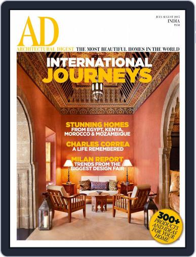Architectural Digest India July 1st, 2015 Digital Back Issue Cover