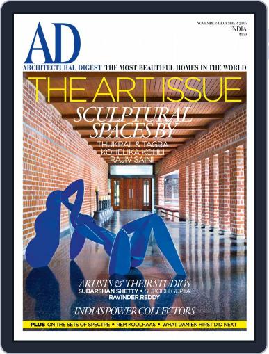 Architectural Digest India November 1st, 2015 Digital Back Issue Cover