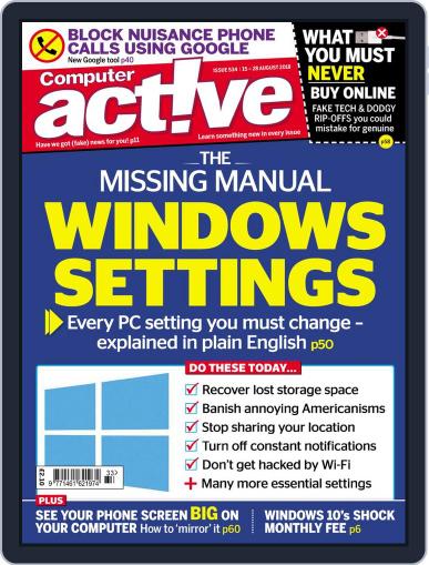 Computeractive August 15th, 2018 Digital Back Issue Cover