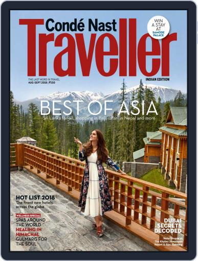 Conde Nast Traveller India August 1st, 2018 Digital Back Issue Cover