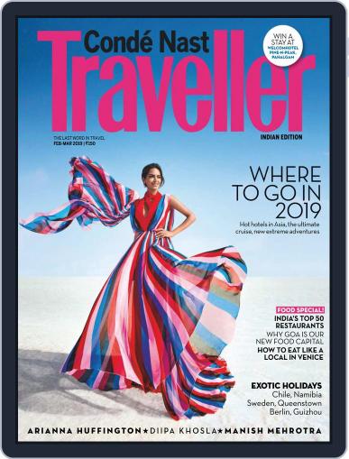 Conde Nast Traveller India February 1st, 2019 Digital Back Issue Cover