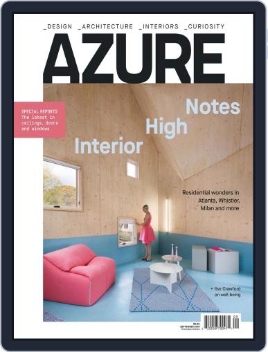 AZURE September 1st, 2019 Digital Back Issue Cover