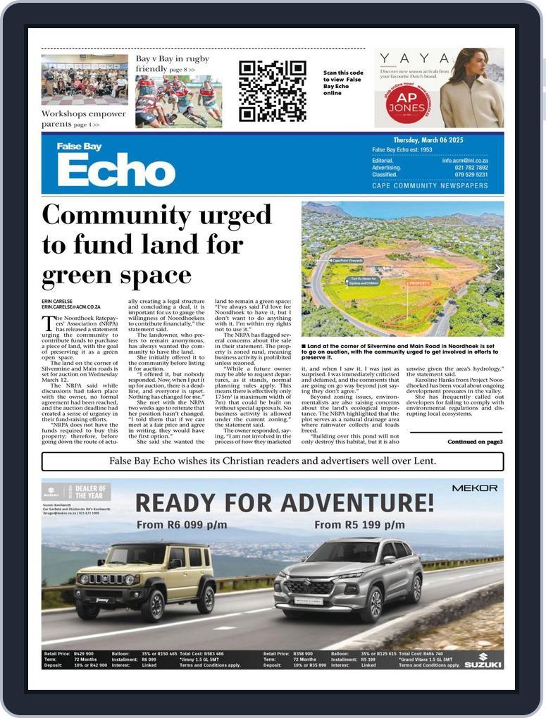 False Bay Echo (Digital) Subscription