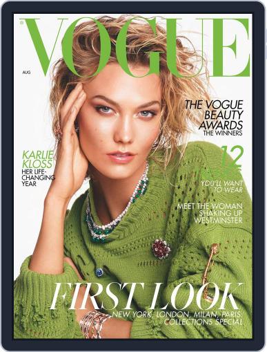 British Vogue August 1st, 2019 Digital Back Issue Cover