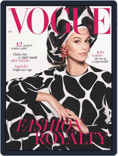 British Vogue October 1st, 2019 Digital Back Issue Cover