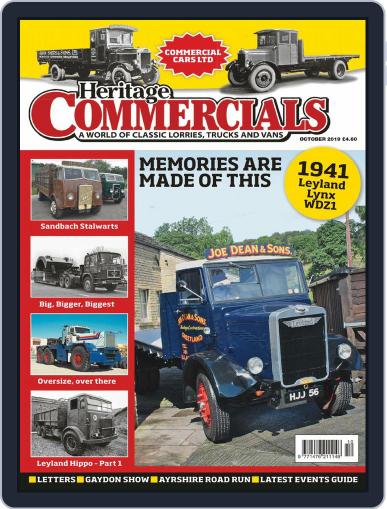 Heritage Commercials October 1st, 2019 Digital Back Issue Cover