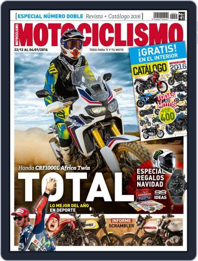Motociclismo Spain December 22nd, 2015 Digital Back Issue Cover