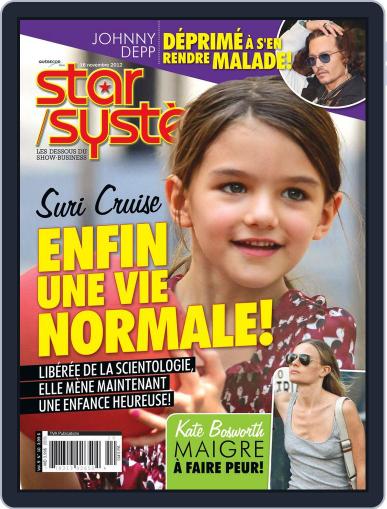 Star Système November 9th, 2012 Digital Back Issue Cover