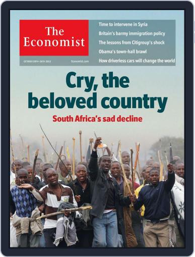 The Economist Middle East and Africa edition October 19th, 2012 Digital Back Issue Cover