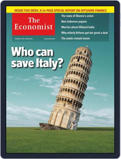 The Economist Middle East and Africa edition February 15th, 2013 Digital Back Issue Cover