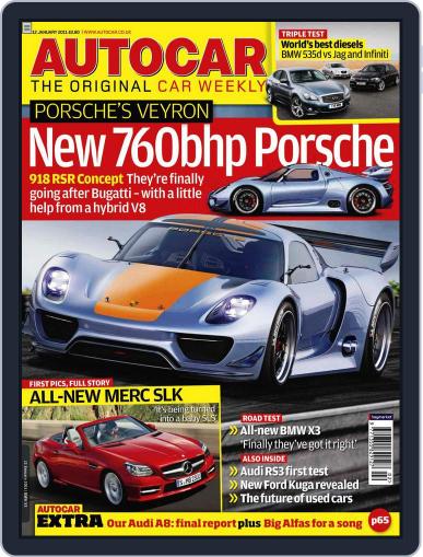 Autocar January 12th, 2011 Digital Back Issue Cover