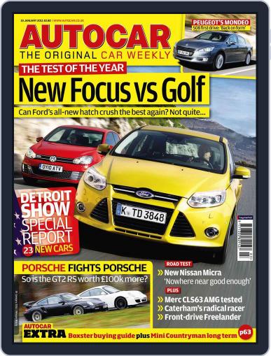 Autocar January 18th, 2011 Digital Back Issue Cover