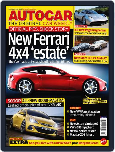 Autocar January 25th, 2011 Digital Back Issue Cover