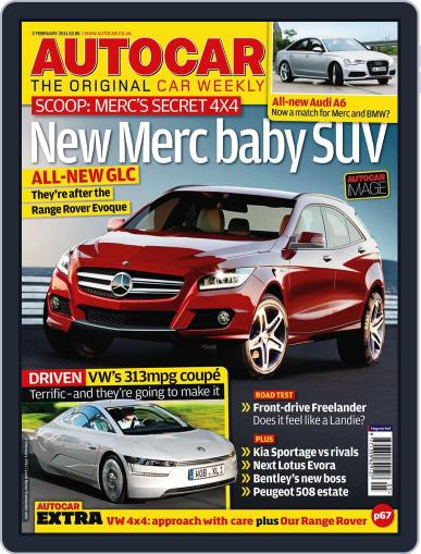 Autocar February 1st, 2011 Digital Back Issue Cover