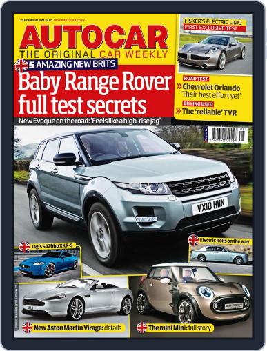 Autocar (Digital) February 23rd, 2011 Issue Cover