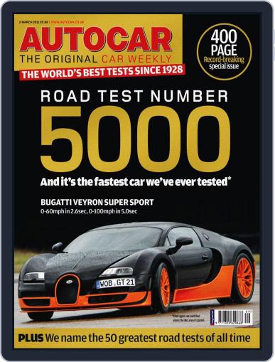 Autocar March 1st, 2011 Digital Back Issue Cover