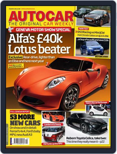 Autocar March 12th, 2011 Digital Back Issue Cover