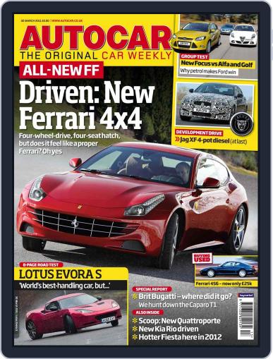 Autocar March 29th, 2011 Digital Back Issue Cover