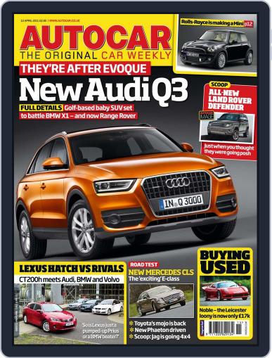 Autocar April 12th, 2011 Digital Back Issue Cover
