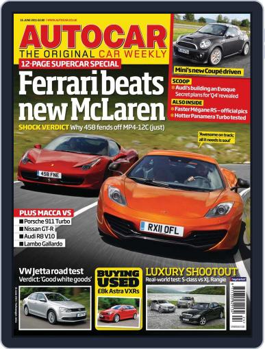 Autocar June 14th, 2011 Digital Back Issue Cover