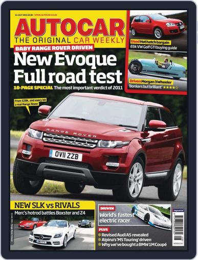 Autocar July 12th, 2011 Digital Back Issue Cover