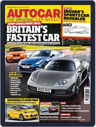 Autocar August 16th, 2011 Digital Back Issue Cover
