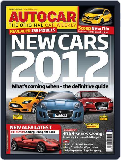 Autocar January 4th, 2012 Digital Back Issue Cover