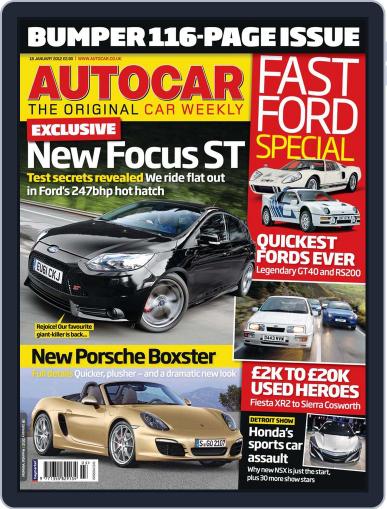 Autocar January 18th, 2012 Digital Back Issue Cover