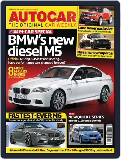 Autocar January 24th, 2012 Digital Back Issue Cover